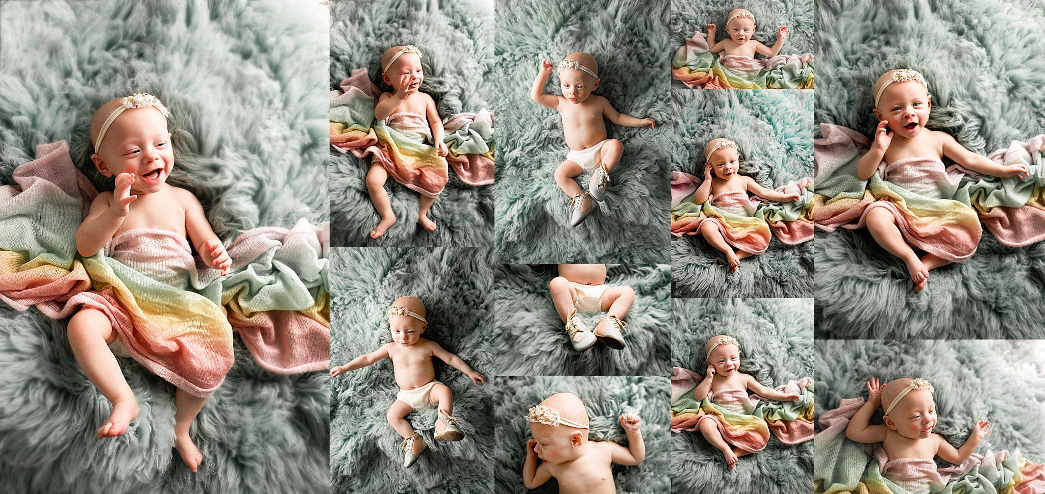 Rainbow baby, babygirl vintage shoes, Boston Massachusetts newborn photographer