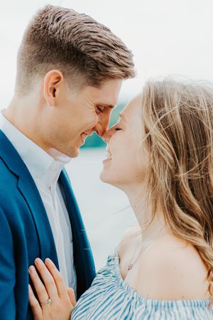 moody romantic engagement at long point state park katie graham photography traveling destination wedding photographer