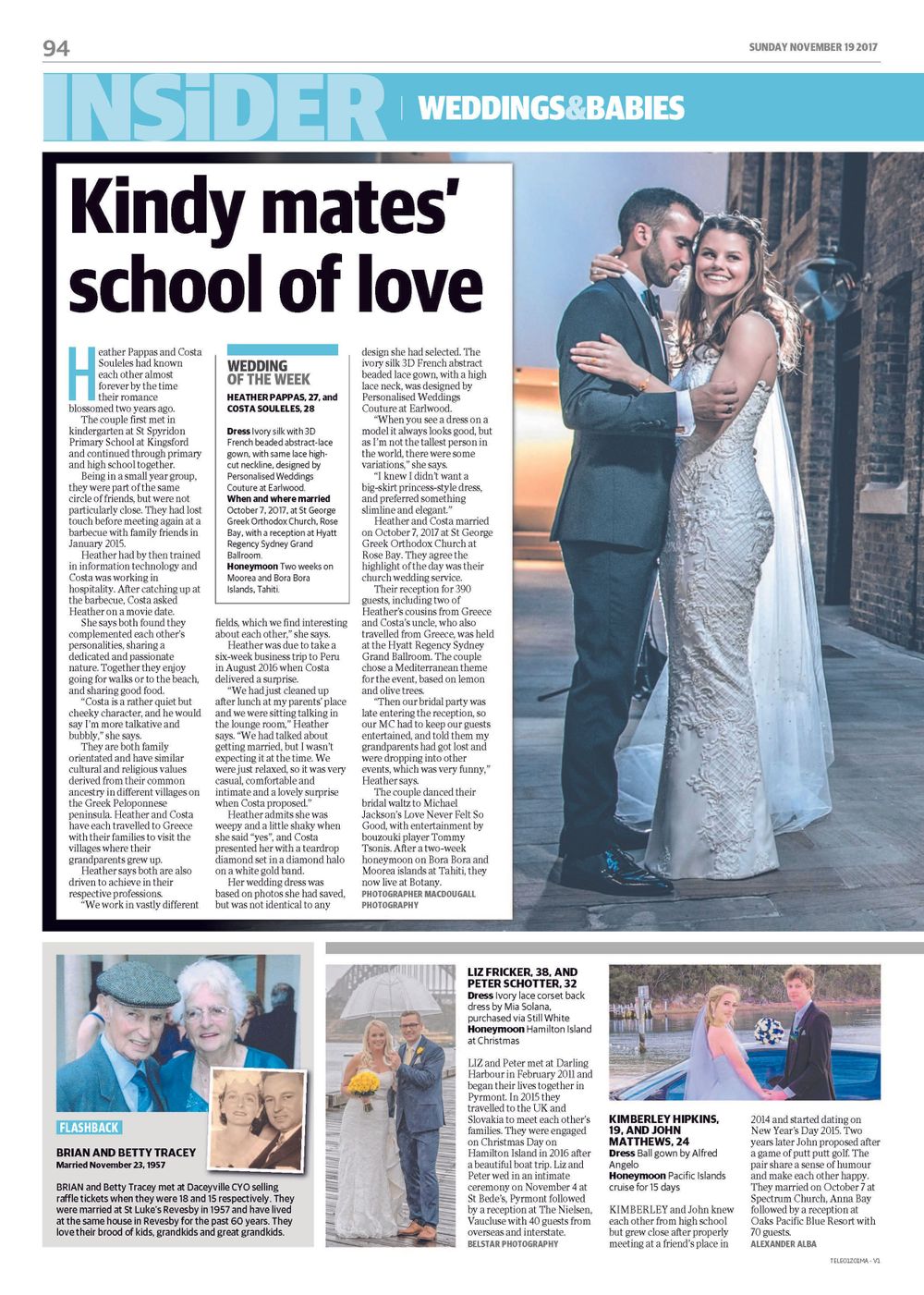 just married couple editorial sunday telegraph