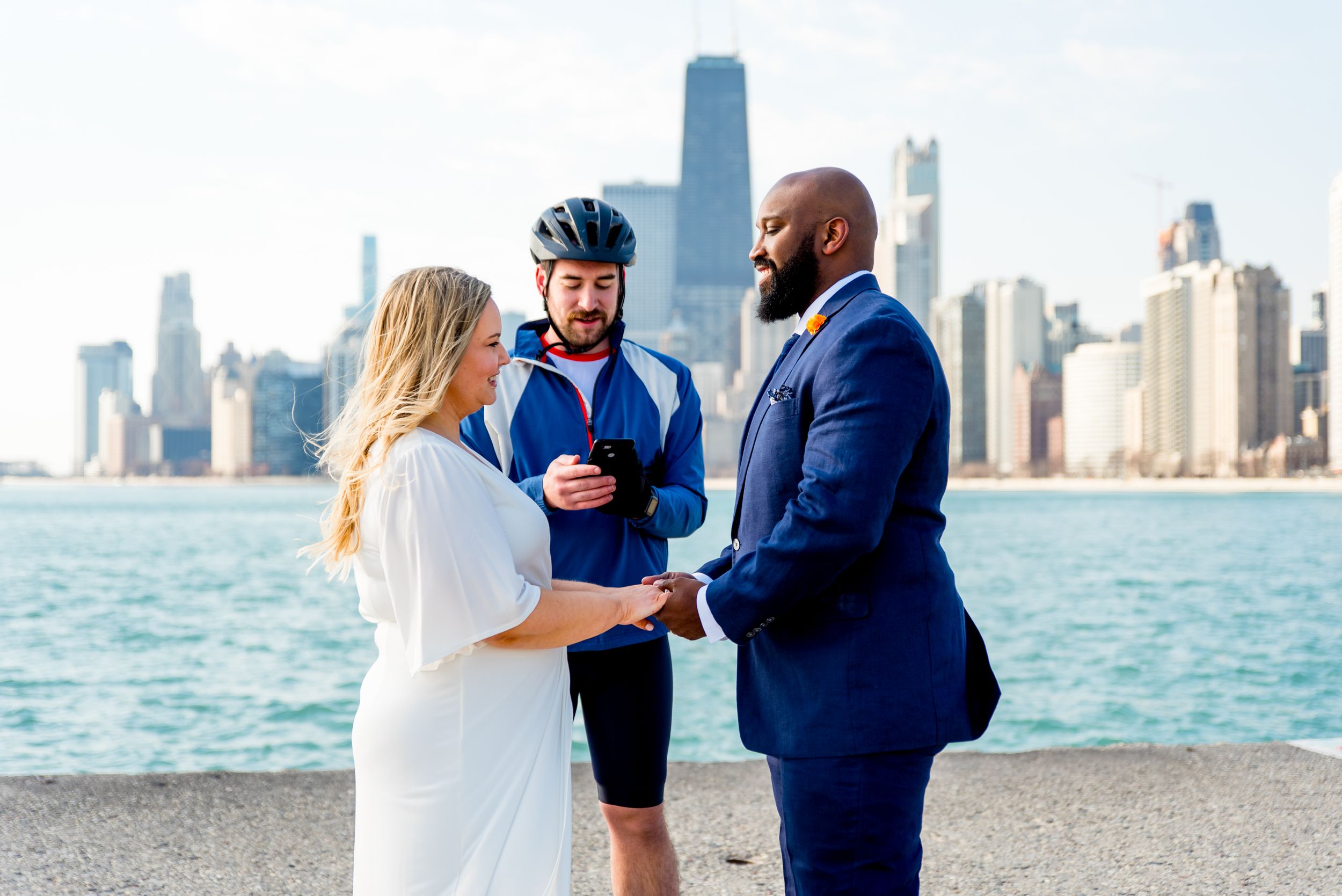 North Avenue Beach Chicago wedding photos