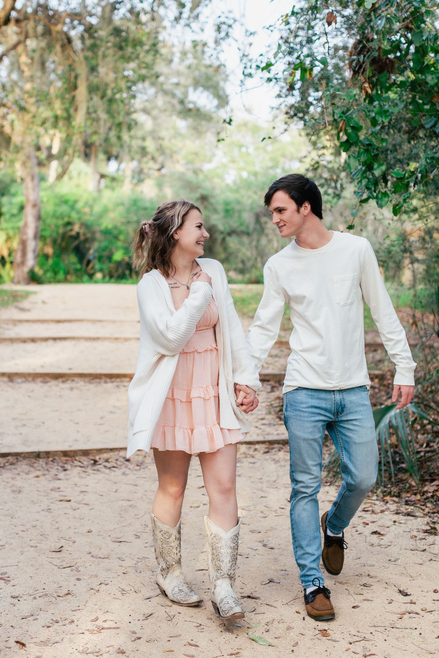 Engagement Photography at Washington Oaks Garden State Park Florida by Barry Mickler