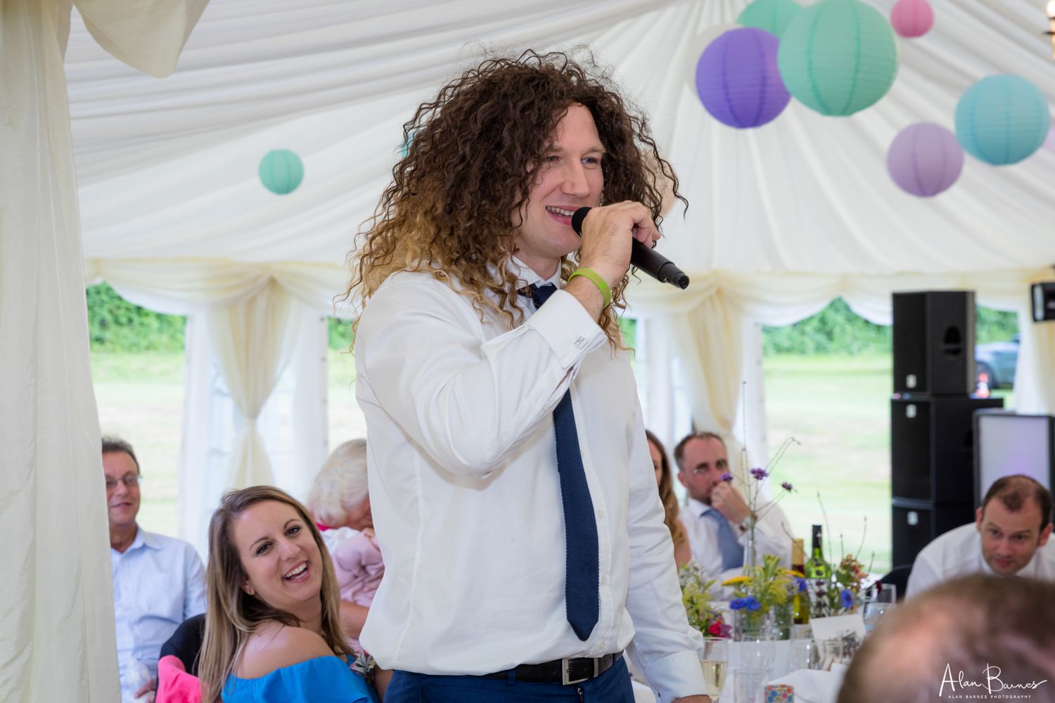 Best man with wig