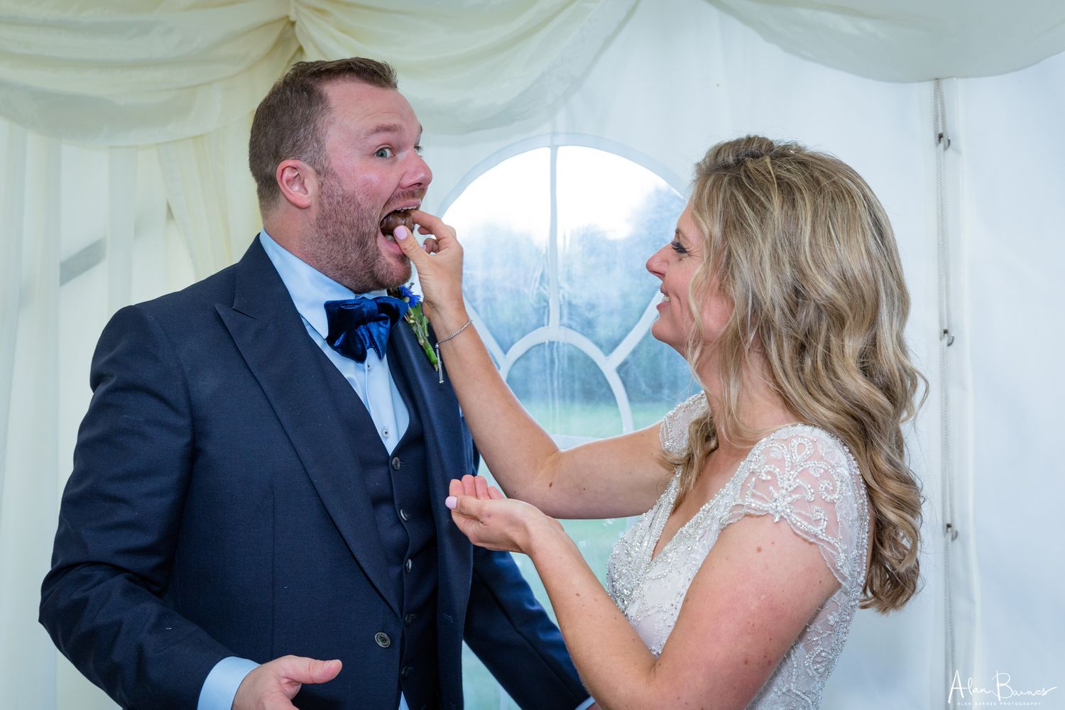 Cutting the cake