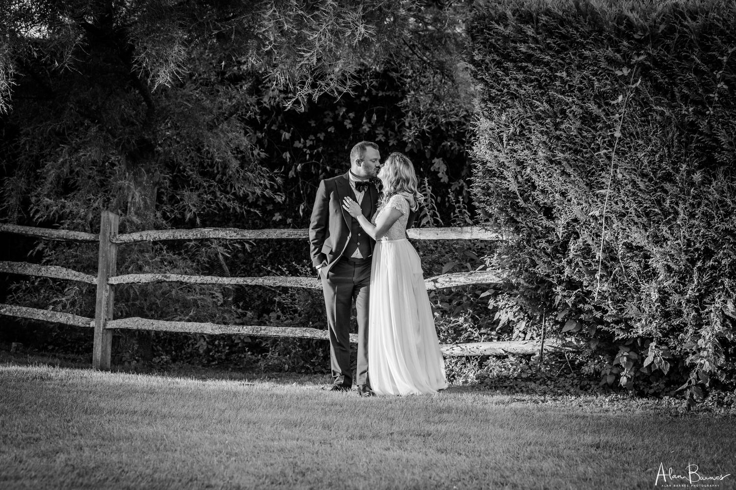 Wedding couple evening photos
