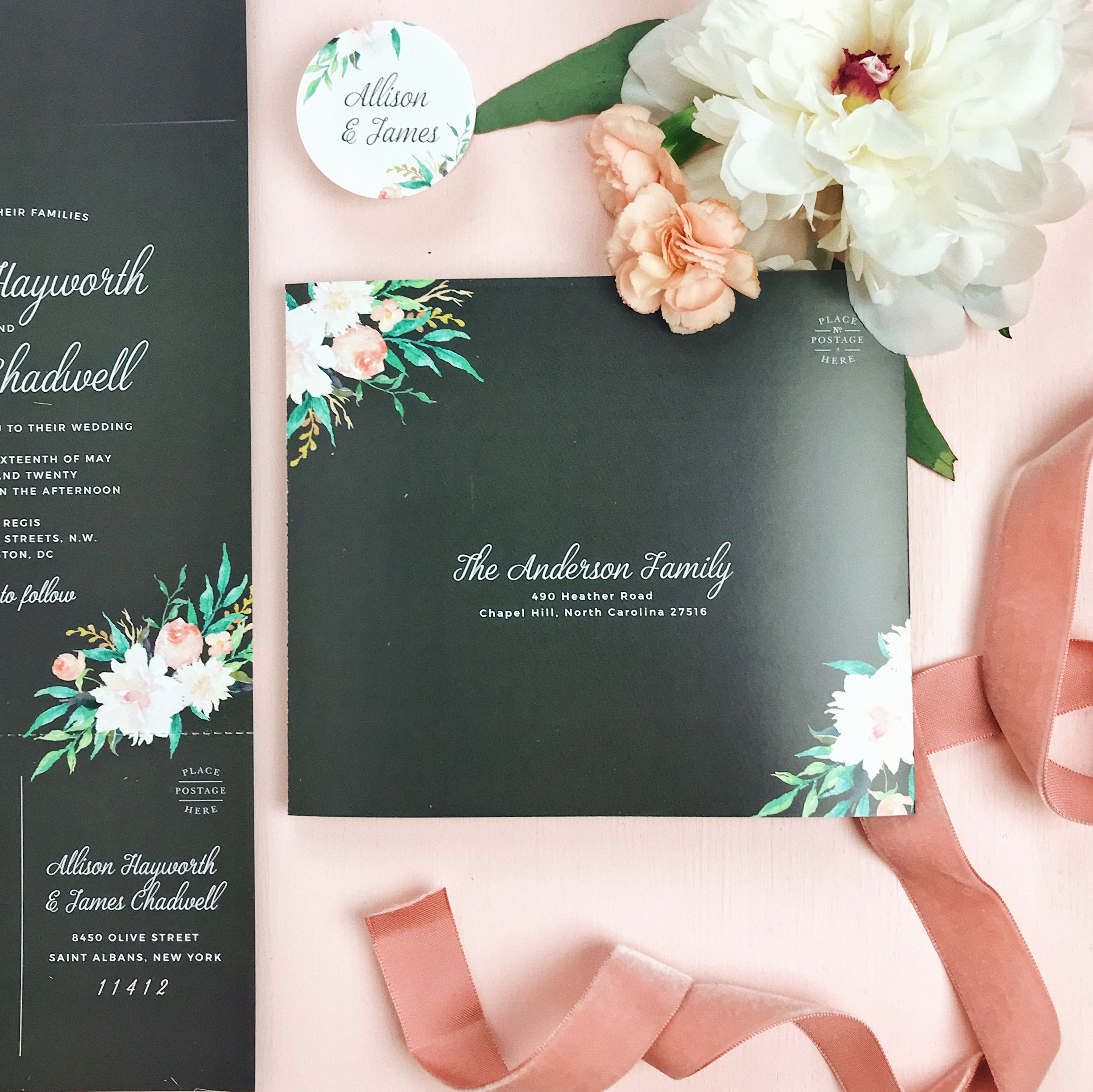 Wedding Invitation Stationary Set from Basic Invite