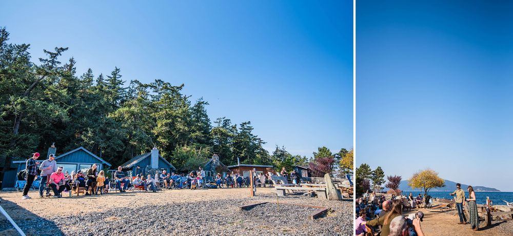 guemes island resort washington state wedding ceremony unity reception