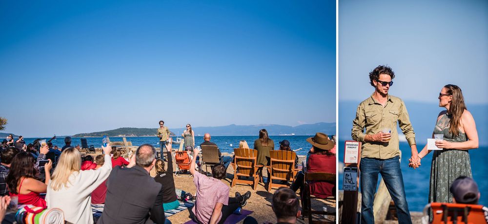 guemes island resort washington state wedding ceremony unity reception