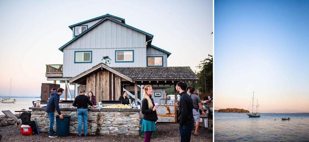 guemes island resort washington state wedding ceremony unity reception
