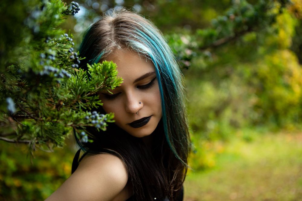 Senior photography alternative goth