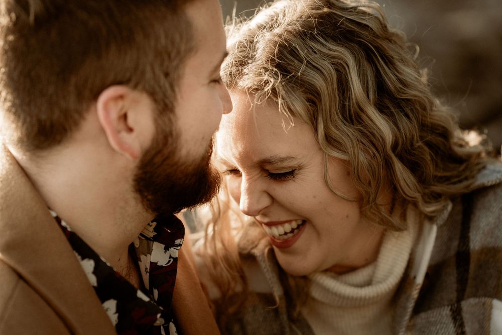 West Vancouver's Whytecliff Park Winter Sunset Engagement Session