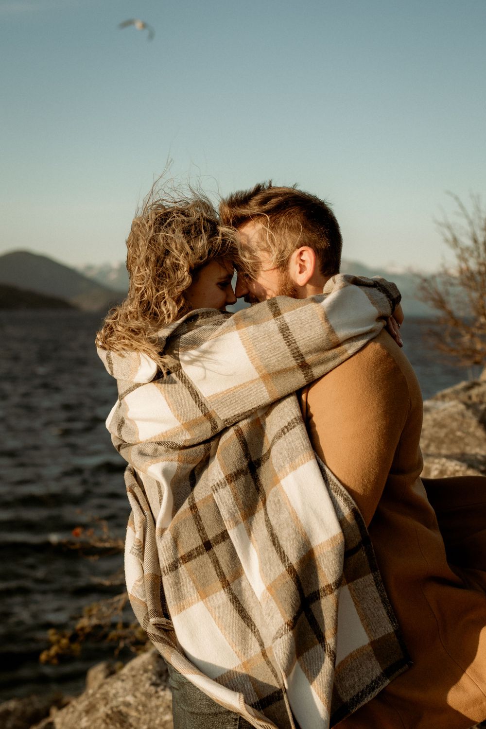 West Vancouver's Whytecliff Park Winter Sunset Engagement Session
