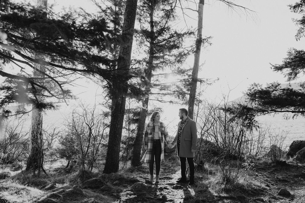 West Vancouver's Whytecliff Park Winter Sunset Engagement Session