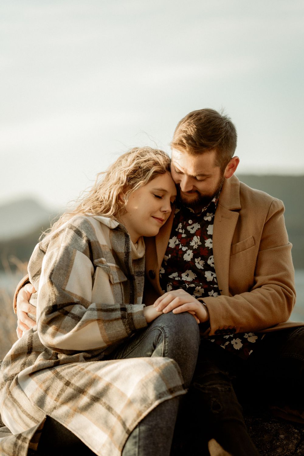 West Vancouver's Whytecliff Park Winter Sunset Engagement Session