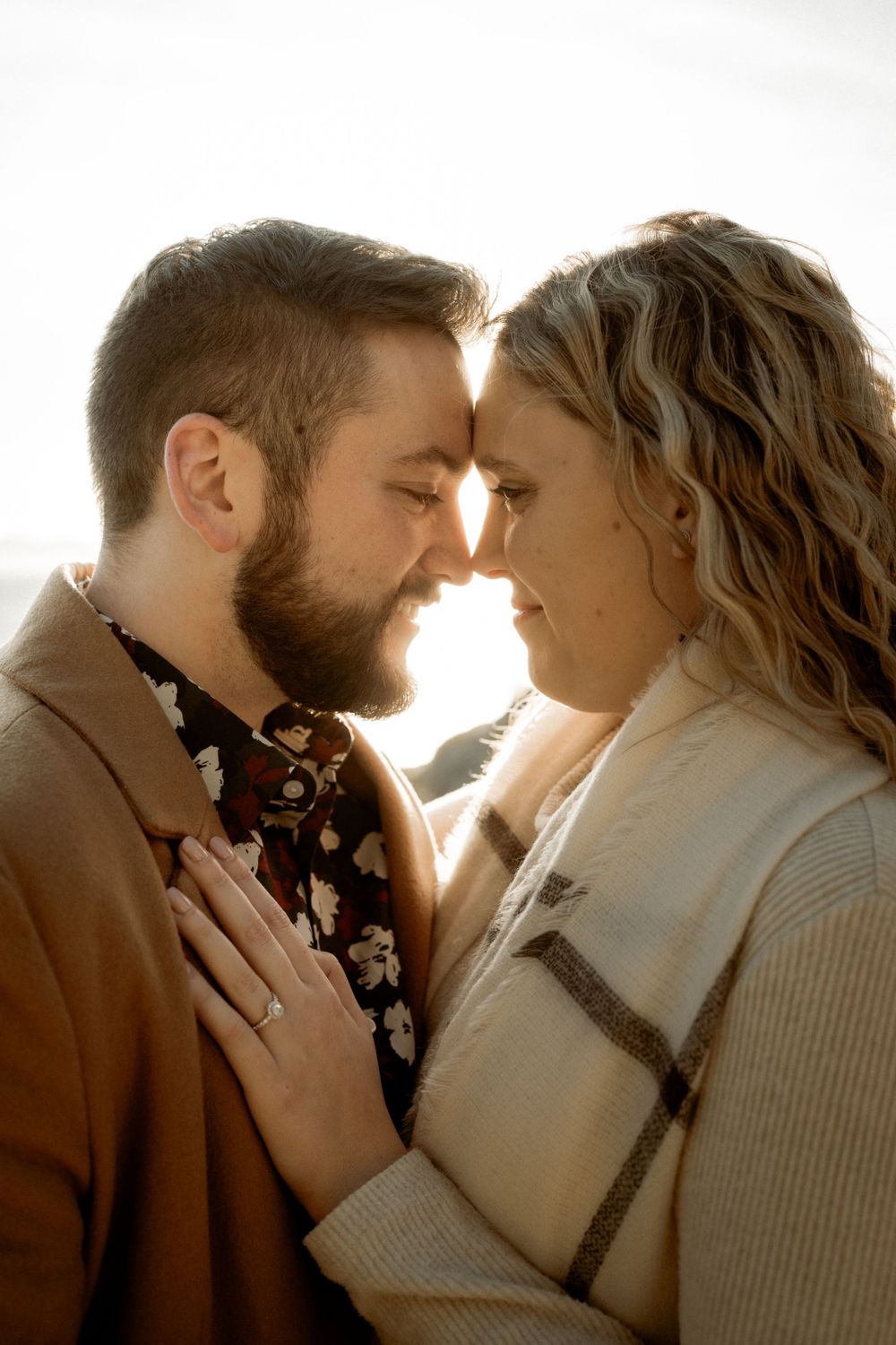 West Vancouver's Whytecliff Park Winter Sunset Engagement Session