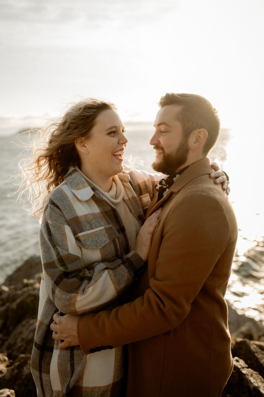 West Vancouver's Whytecliff Park Winter Sunset Engagement Session