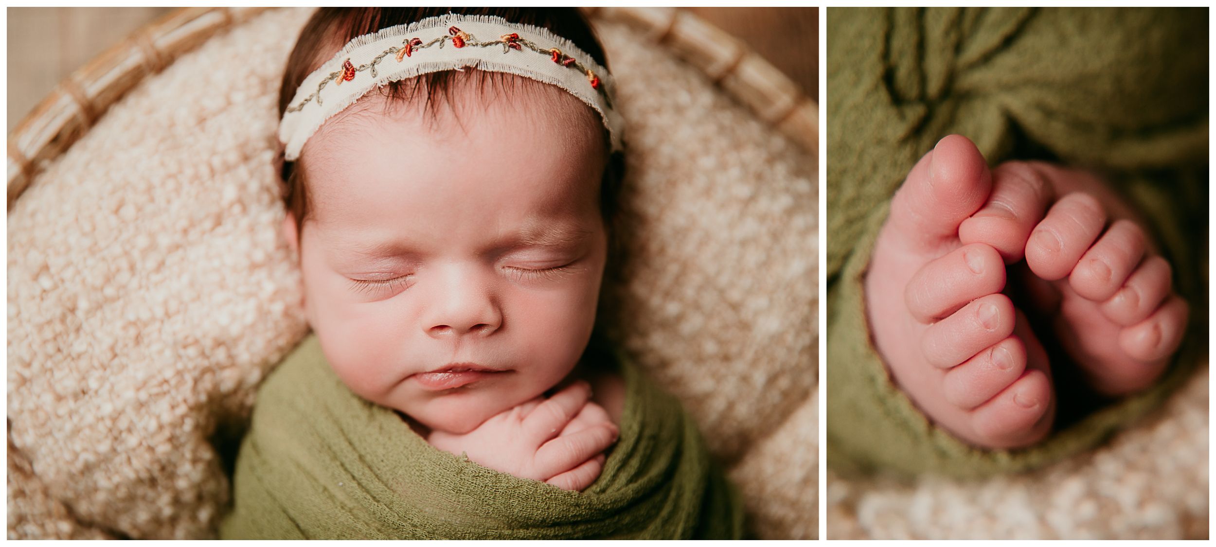 boho newborn photo session by kansas city newborn photographer