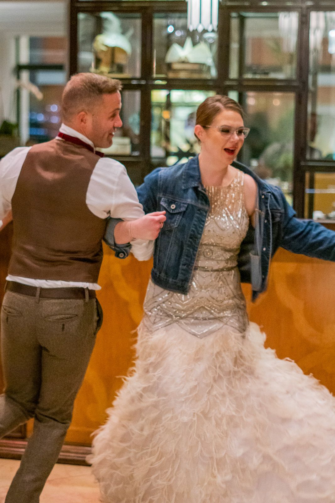 Bridal Party dancing at the Carousel Lounge and Bar in New Orleans French Quarter