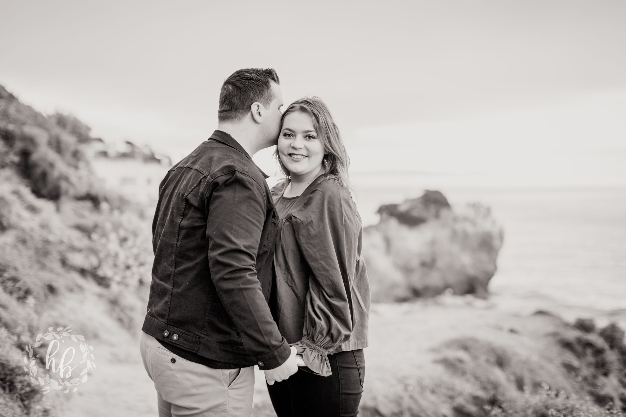 Malibu beach engagement photos