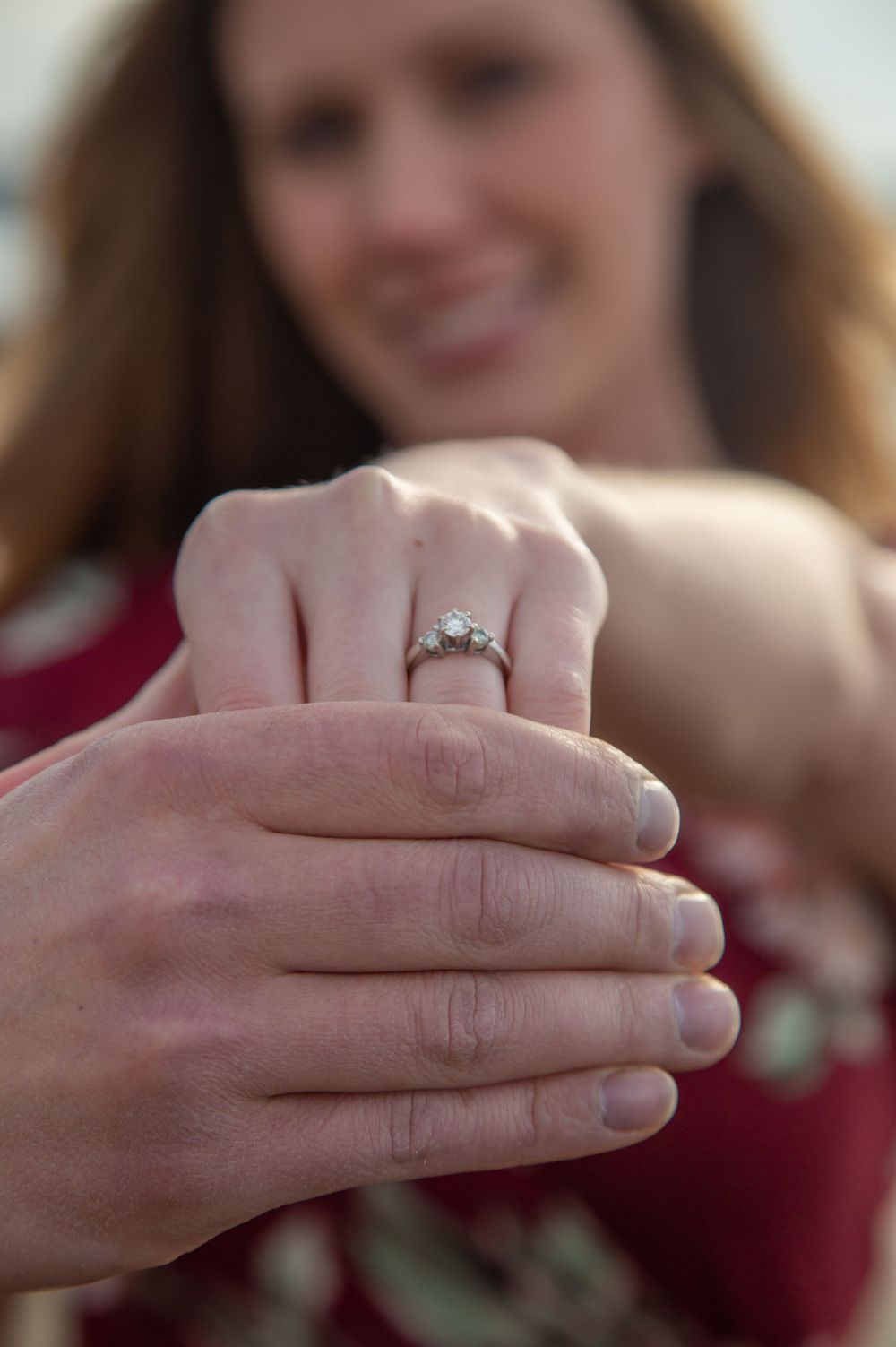 Engagement Photography close up of ring