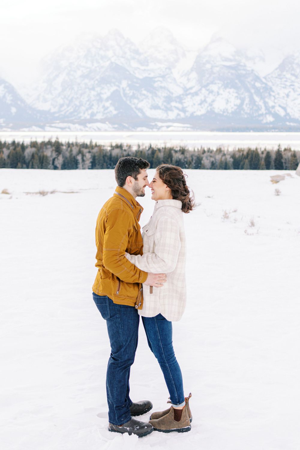 Jackson Hole grand teton national park engagement session