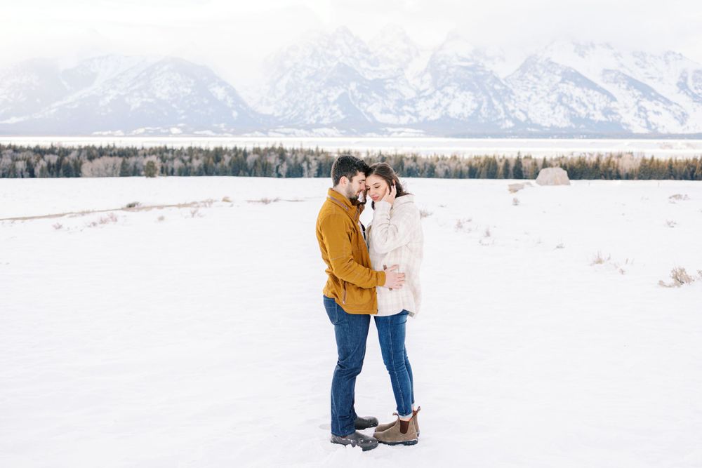 Jackson Hole grand teton national park engagement session