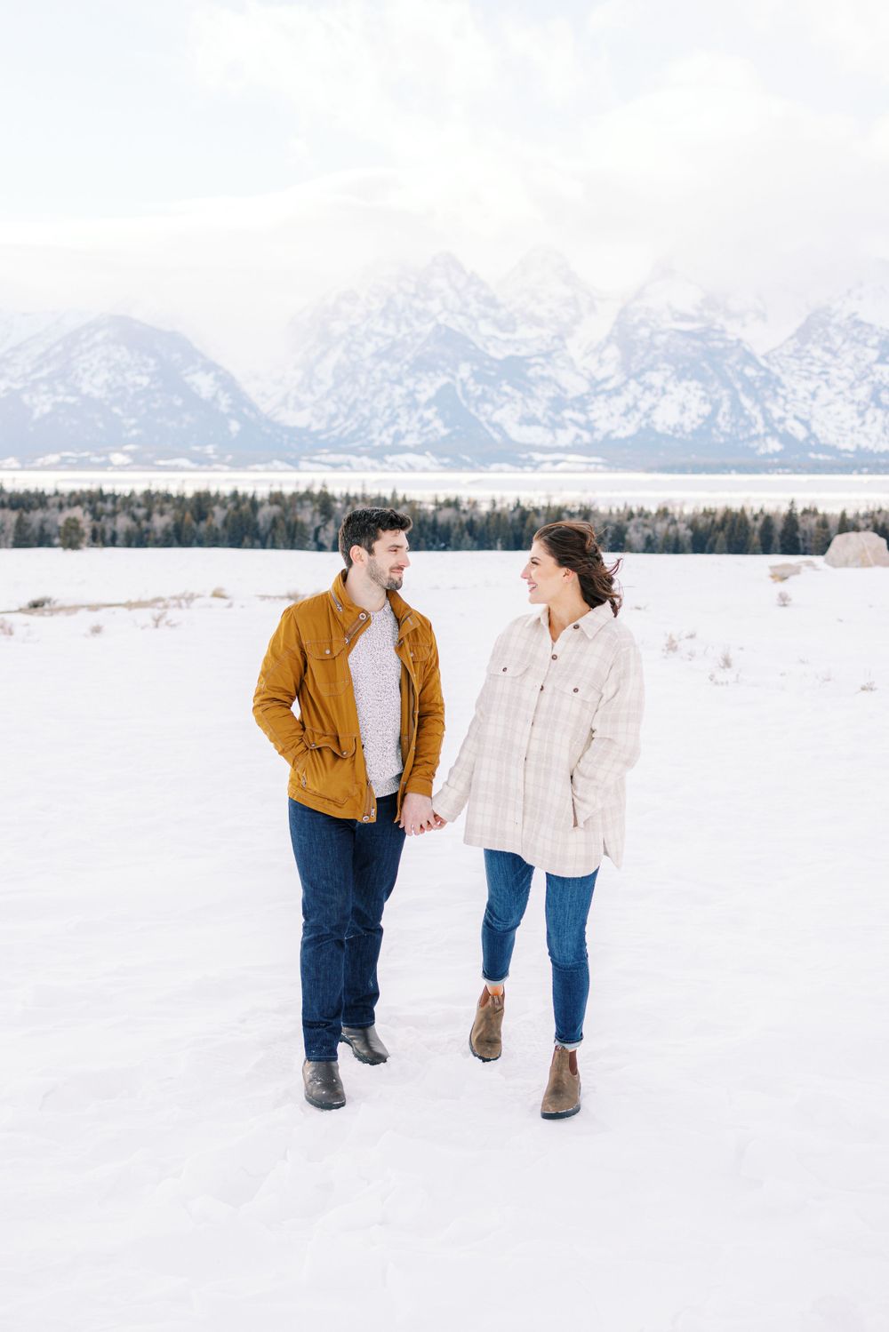 Jackson Hole grand teton national park engagement session