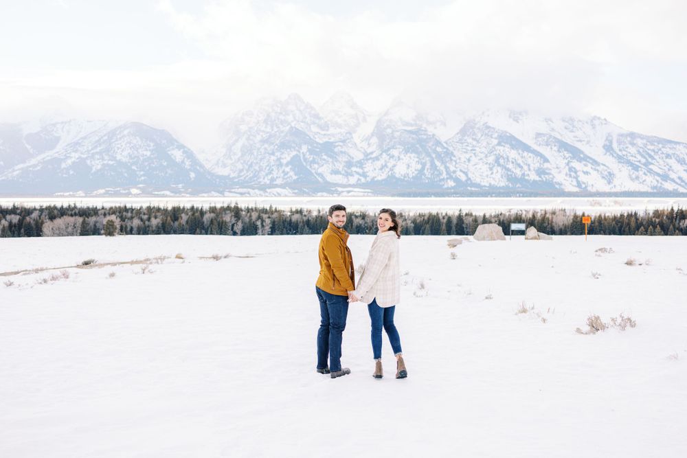 Jackson Hole grand teton national park engagement session