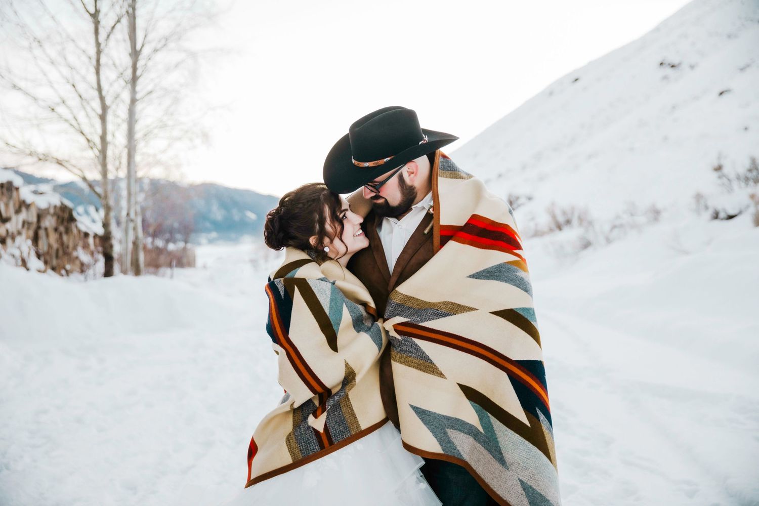 Bride and Groom Portraits for Jackson Hole, WY Elopement by Carli Layton Photography, a Texas Elopement Photographer.
