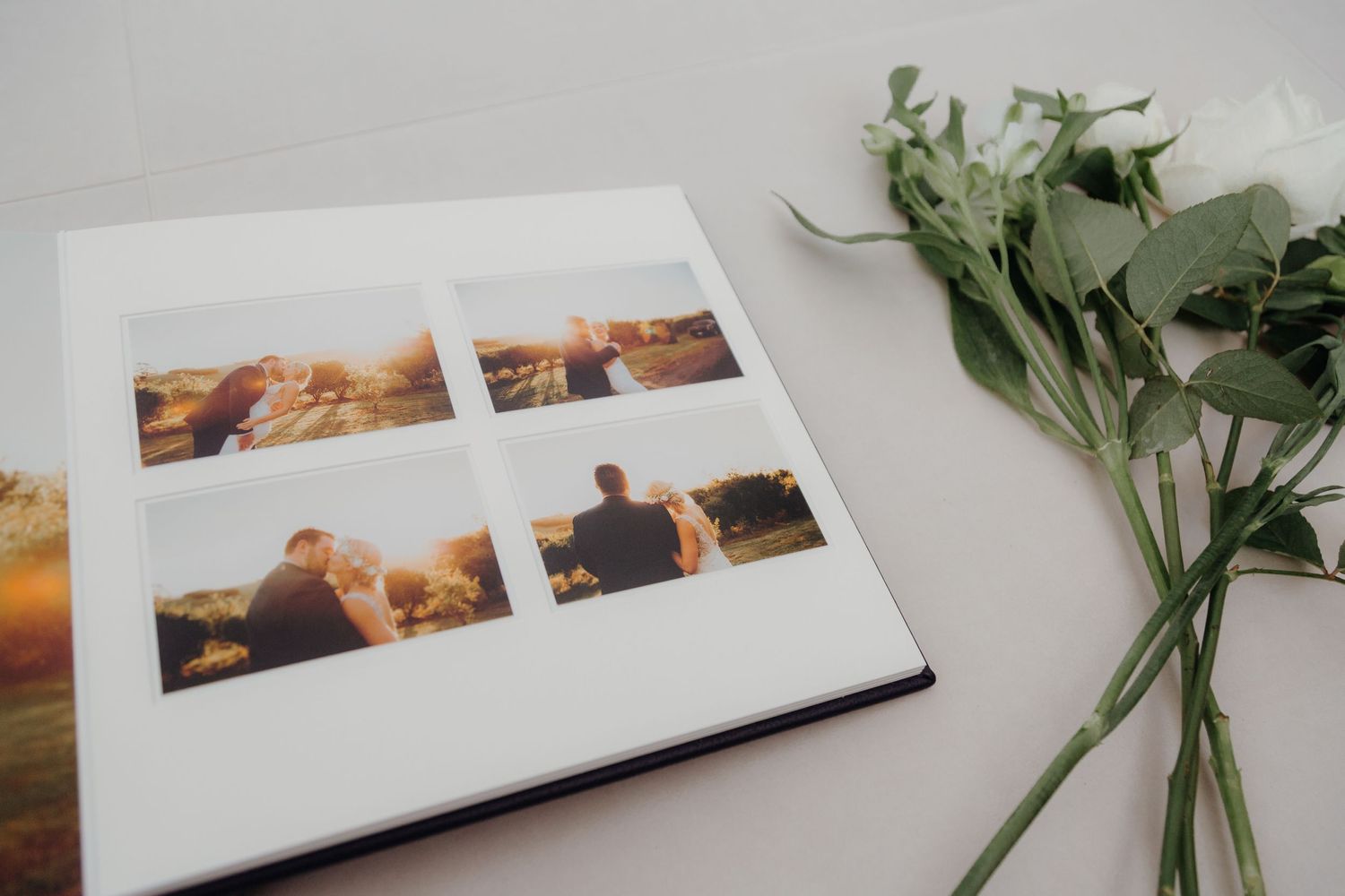 sunset wedding album pictures