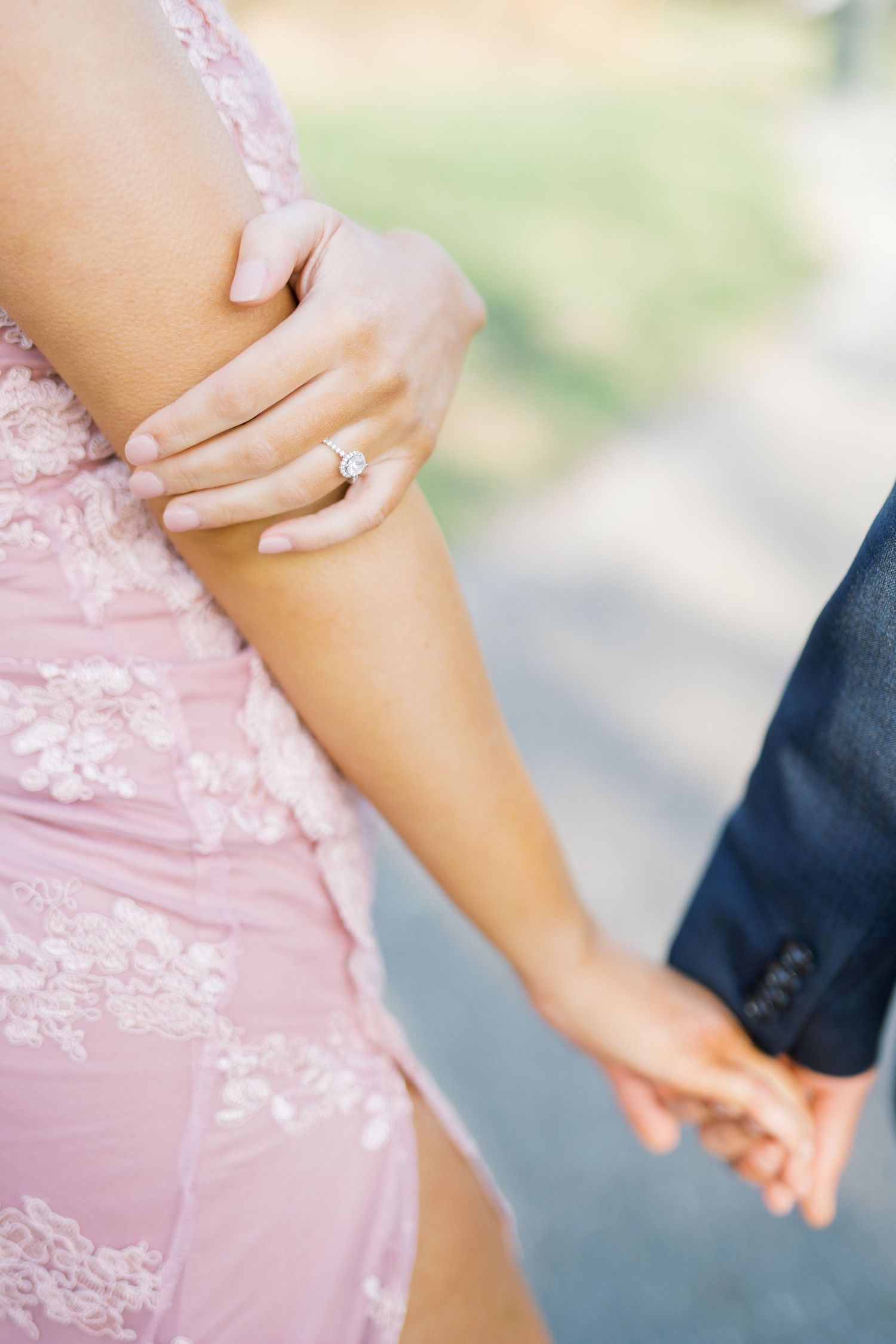 Light and airy film engagement Session at the Rose Gardens and Art Center in Des Moines, Iowa