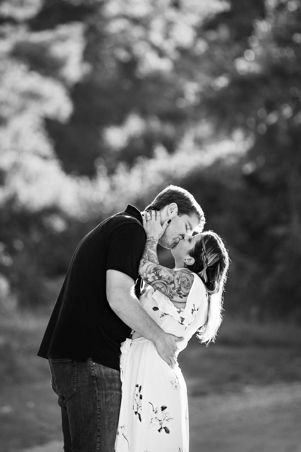 Cute and quirky engagement photos at Fanshawe Conservation Area London Ontario by wedding photographer Shawn Van Daele