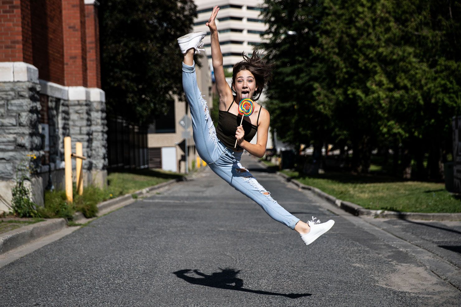 Tilt Jump, Lollipop, Dancer, Dance Pose, Dance by aKaiserPhoto, Dance Photographer, #dancersanddesserts
