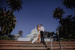 san francisco engagement session, conservatory of flowers engagement session, san francisco engagement photographer