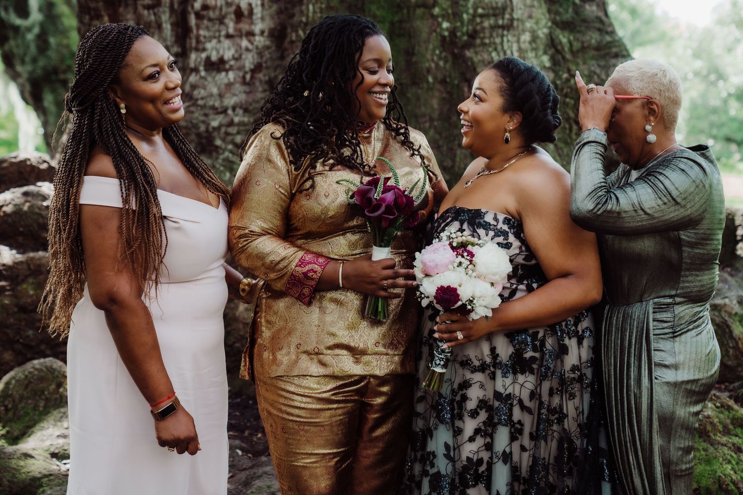 LGBTQ, Elopement, Tree of Life, Family, Mothers, New Orleans Wedding Photography, brides, tradition