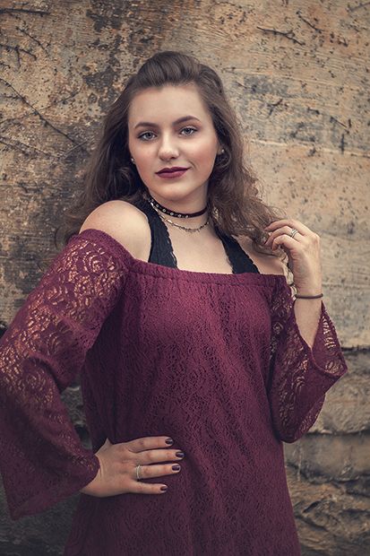 Urban High School Senior Portrait