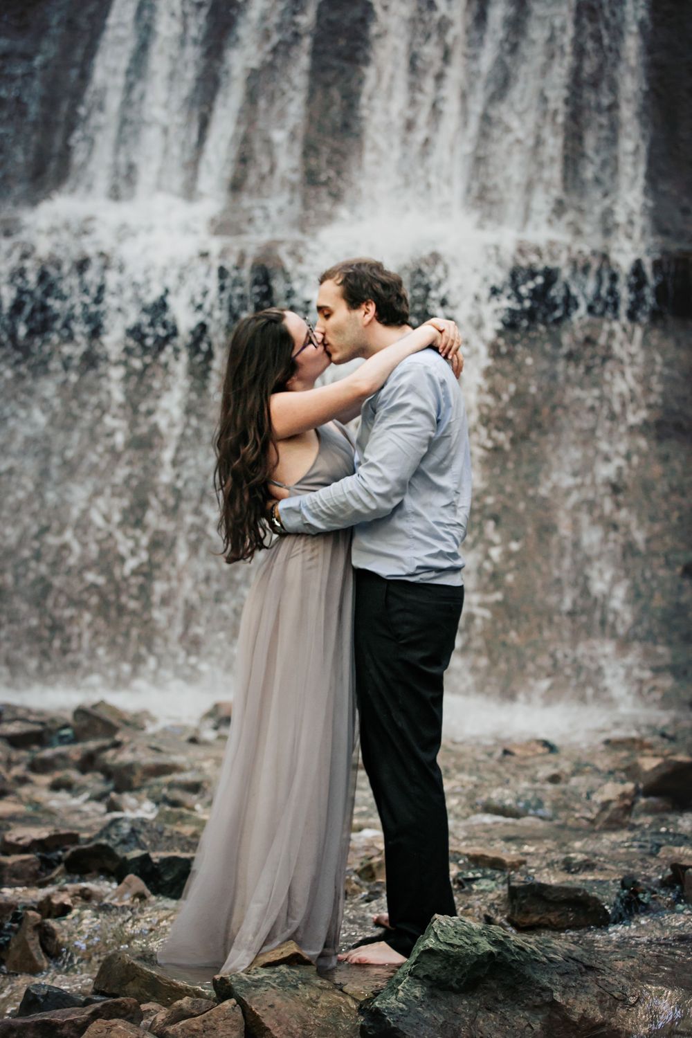Sherman Falls Heritage Trail Ancaster Ontario Engagement Photos Shawn Van Daele