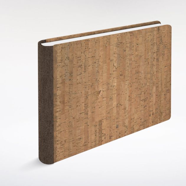 Cork Cover & Moka Linen Spine