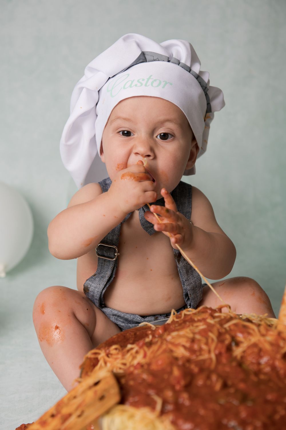 verjaardag 1 jaar - spaghetti- baby - spaghettismash fotografie - oost vlaanderen