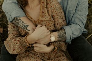 Shawnee Mission Park Fall Engagement Photos