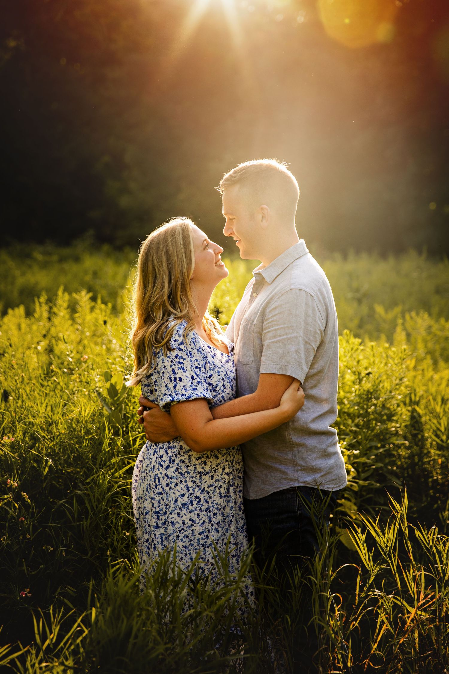 Dreamy summer engagement photos in Dundas and Ancaster Ontario by London wedding photographer Shawn Van Daele
