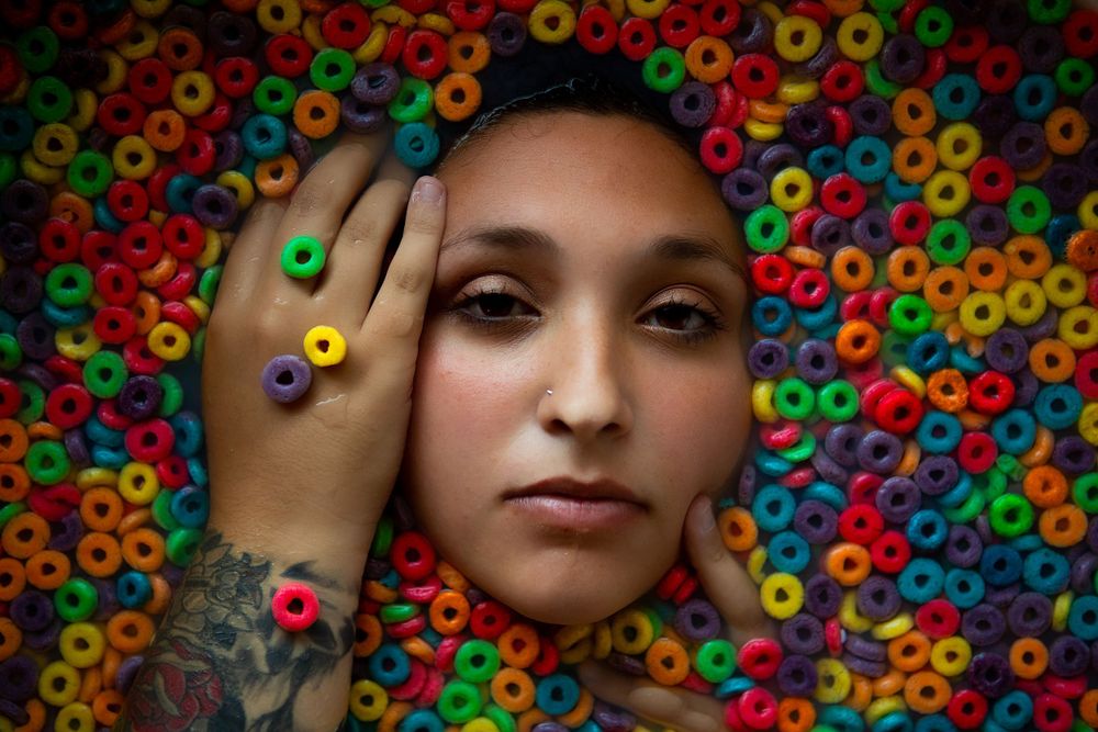Boudoir photography fruit loops