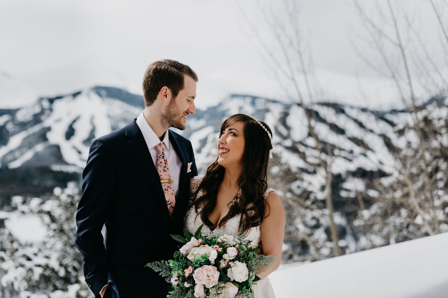 bridal portraits Breckenridge, winter wedding, Colorado wedding, classic wedding, fun, marvel, travel wedding