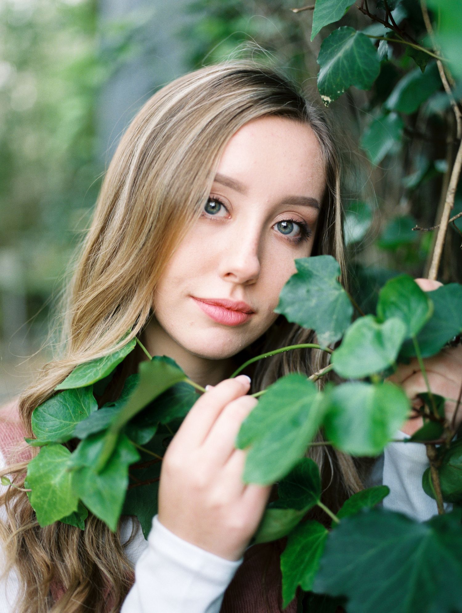 Louisiana senior portrait photography girl Franklinton High School student on the streets of downtown Covington