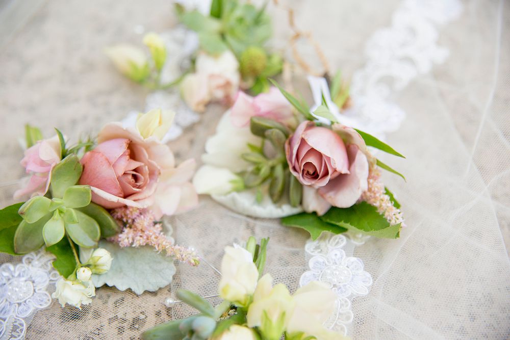 boutonierre for wedding at Roblar Winery in Santa Ynez California