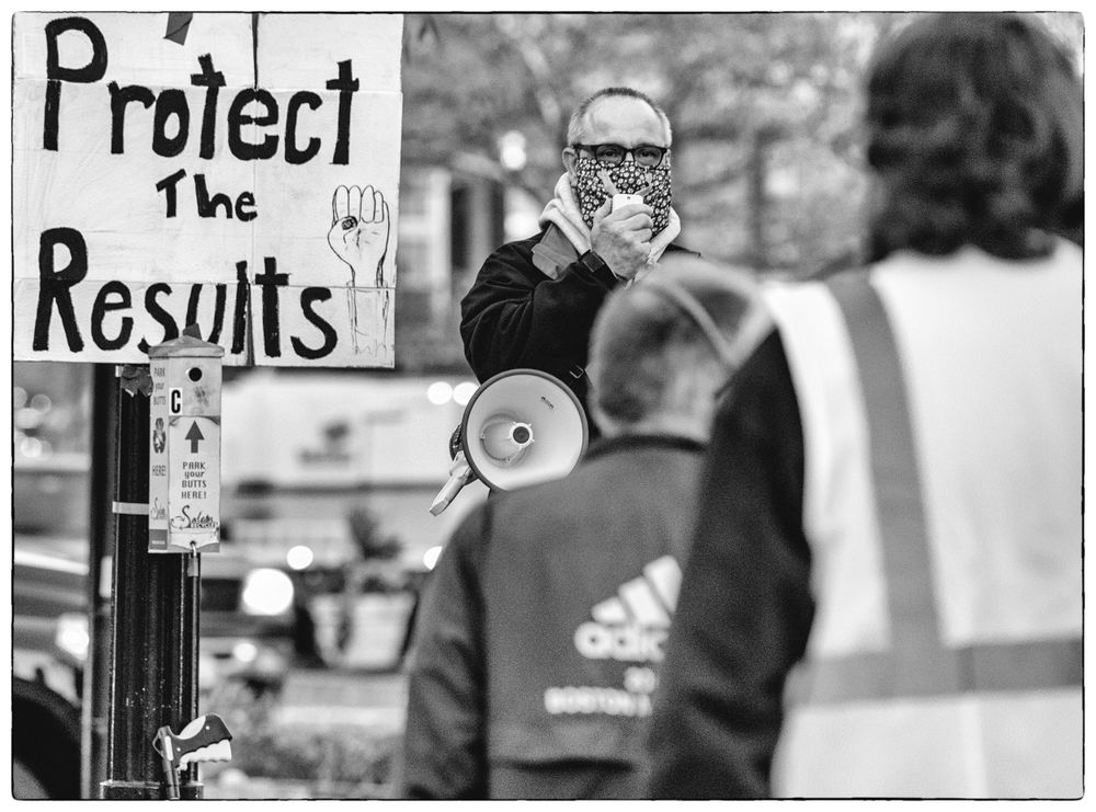Protect the Vote. Riley Plaza, Salem, Massachusetts. 11/4/2020