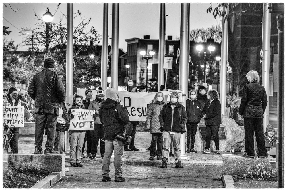 Protect the Vote. Riley Plaza, Salem, Massachusetts. 11/4/2020