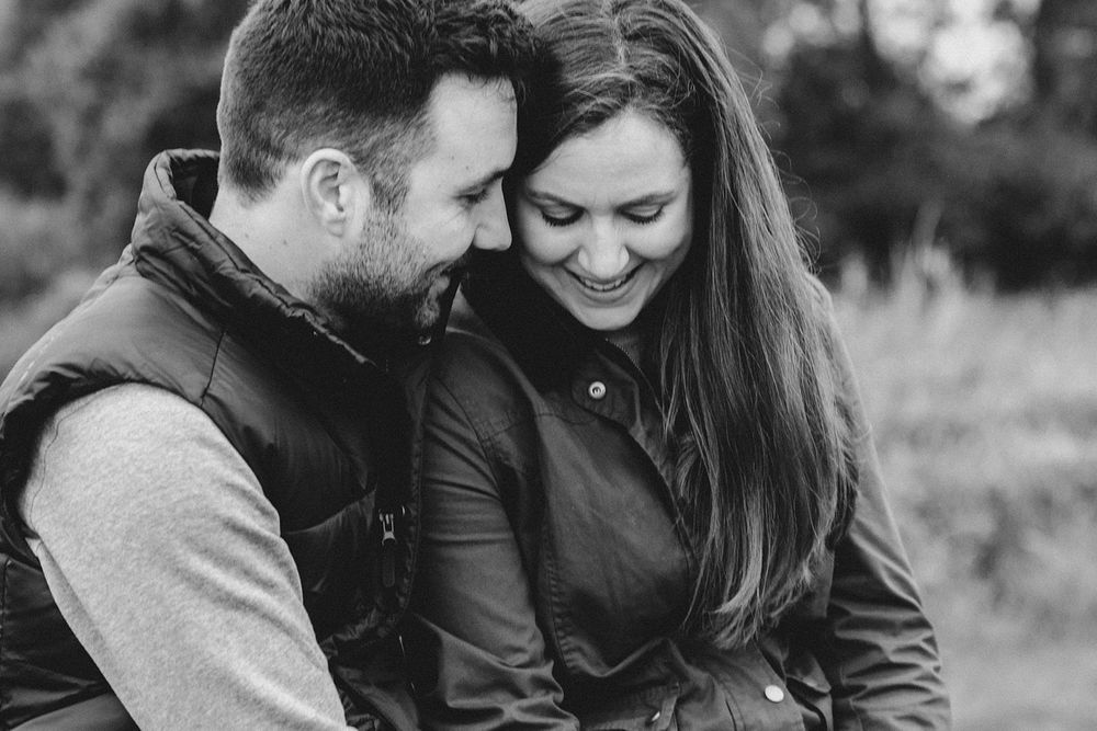 candid engagement photography