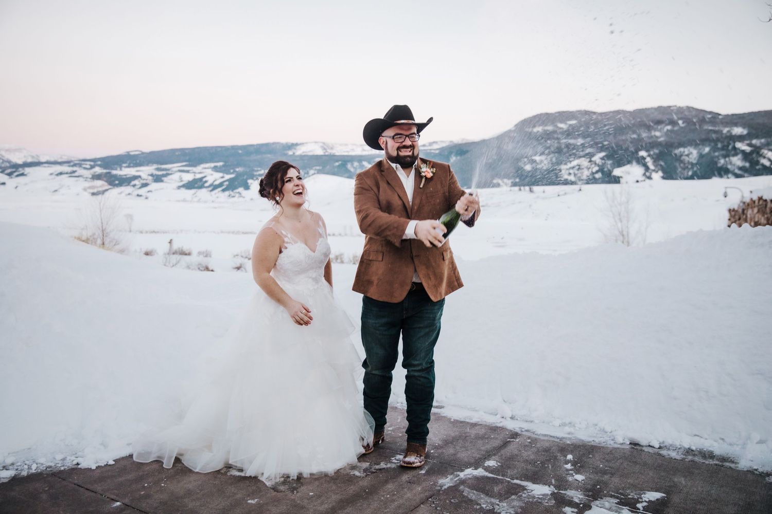 Bride and Groom Portraits for Jackson Hole, WY Elopement by Carli Layton Photography, a Texas Elopement Photographer.