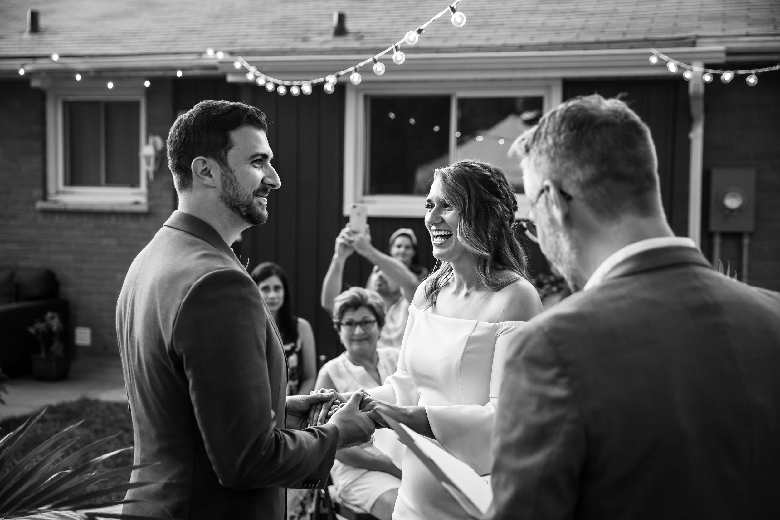 London Ontario Surprise Backyard Pop Wedding Photography by Shawn Van Daele