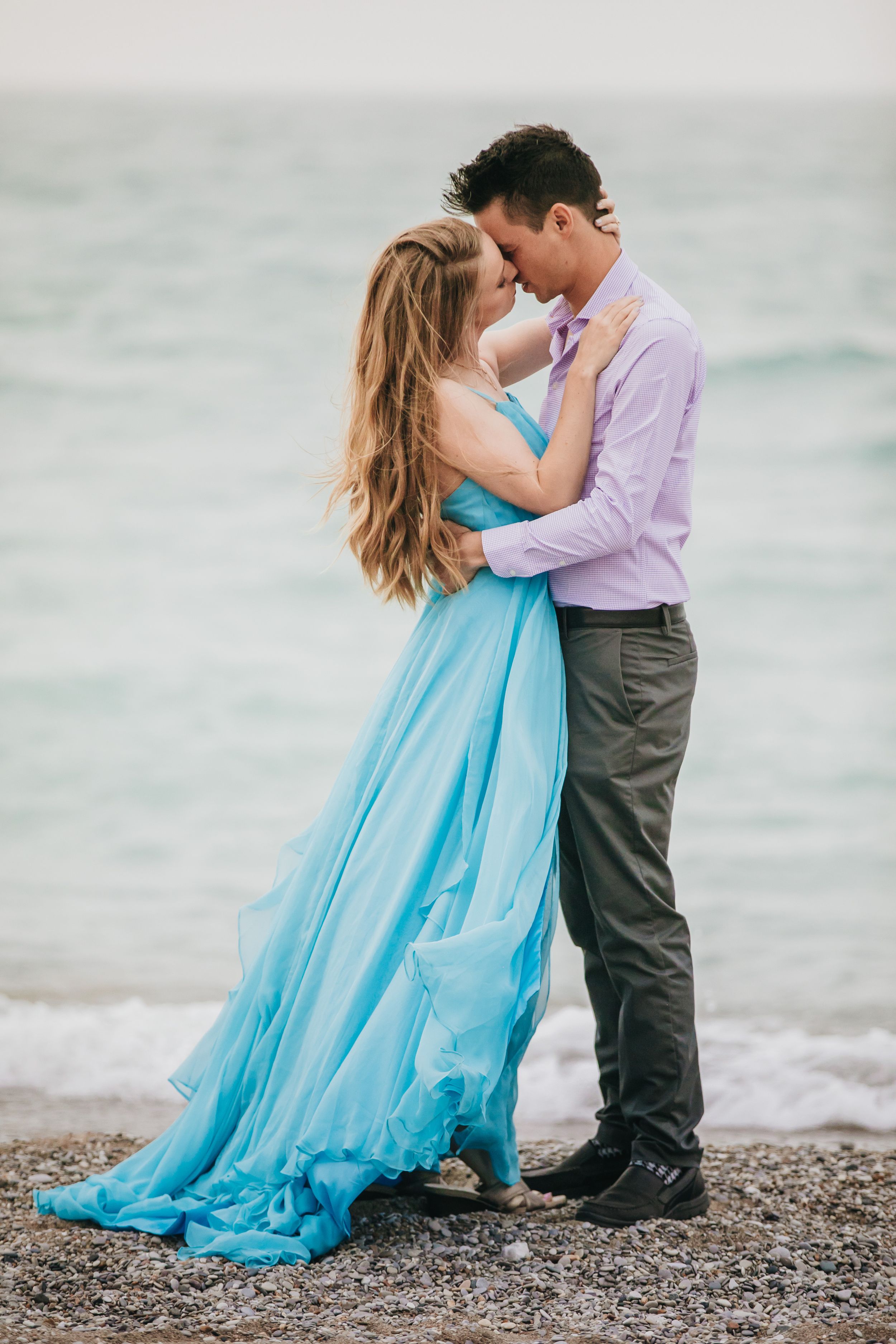 Grand Bend Beach Ontario engagement photos by Shawn Van Daele